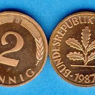 2 Pfennig 1987. G. Top