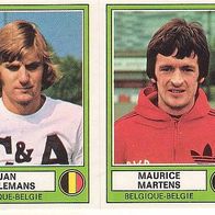 Panini Euro Football 1978 Jan Ceulemans / Maurice Martens Belgien Nr 11a / b