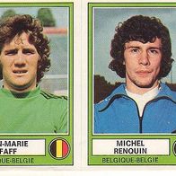 Panini Euro Football 1978 Jean Marie Pfaff / Michel Renquin Belgien Nr 13a / b