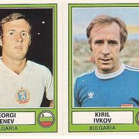 Panini Euro Football 1978 Georgi Denev / Kiril Ivkov Bulgaria Nr 38 a / b