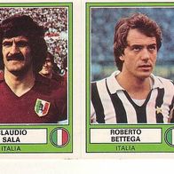 Panini Euro Football 1978 Claudio Sala / Roberto Bettega Italia Nr 150 a / b