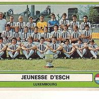 Panini Euro Football 1978 Mannschaft Jeunesse D´esch Luxembourg Nr 168