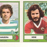 Panini Euro Football 1978 Laranjeira / Nene Portugal Nr 216 a / b