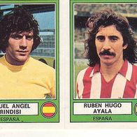 Panini Euro Football 1978 Brindisi / Ruben Hugo Ayala Espana Nr 96 a / b