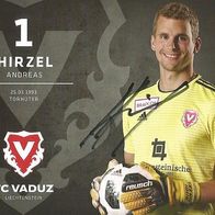 Andreas HIrzel - FC Vaduz - Ex Hamburger SV + Schweiz U18