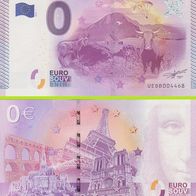 0 Euro Schein Puy Mary UEDB 2015-1 selten Nr 6103