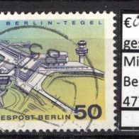 Berlin 1974 Inbetriebnahme des neuen Flughafens Berlin-Tegel MiNr. 477 gestempelt