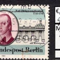 Berlin 1981 250. Geburtstag von Karl Philipp von Gontard MiNr. 639 gestempelt