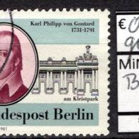Berlin 1981 250. Geburtstag von Karl Philipp von Gontard MiNr. 639 gestempelt -1-