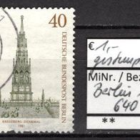 Berlin 1981 200. Geburtstag von Karl Friedrich Schinkel MiNr. 640 gestempelt -1-