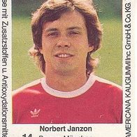 Americana Fußball Bundesliga Stars 1980 Norbert Janzon FC Bayern München Nr 14