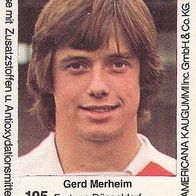 Americana Fußball Bundesliga Stars 1980 Gerd Merheim Fortuna Düsseldorf Nr 105