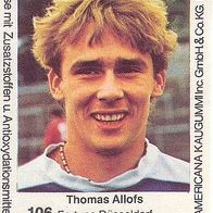 Americana Fußball Bundesliga Stars 1980 Thomas Allofs Fortuna Düsseldorf Nr 106