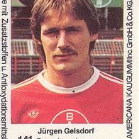 Americana Fußball Bundesliga Stars 1980 Jürgen Gelsdorf Bayer Leverkusen Nr 141