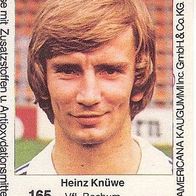 Americana Fußball Bundesliga Stars 1980 Heinz Knüwe VfL Bochum Nr 165