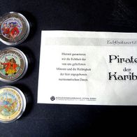 Kuba Cuba Münze Münzen Piraten der Karibik, 1 Peso, 1995, unzirkuliert, gekapselt