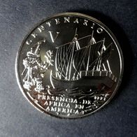 Kuba 1 Peso 1994, 500 Jahre Centenario, 500 Jahre Afrika in Cuba, unzirkuliert, rar