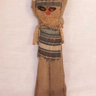 Handgemachte, seltene Puppe aus Textilnaturstoffen wie z.B. Hanf / Jute und Baumwolle