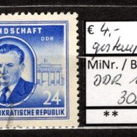 DDR 1952 Staatsbesuch von Klement Gottwald MiNr. 302 gestempelt -4-