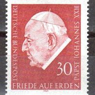 Bund 1969 Mi. 609 * * Papst Johannes Postfrisch (br2288)
