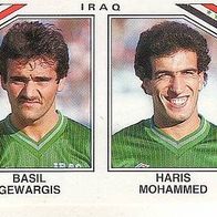 Panini Fussball WM Mexico 1986 Gewargis / Mohammed Iraq Nr 105