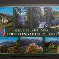 AK Grüsse aus dem Berchtesgadener Land unlaufen