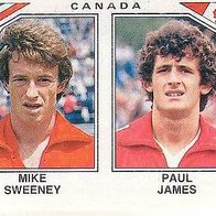 Panini Fussball WM Mexico 1986 Sweeney / James Canada Nr 224