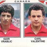 Panini Fussball WM Mexico 1986 Vrablic / Valentine Canada Nr 226