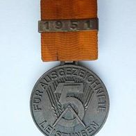 DDR Medaille für ausgezeichnete Leistungen 1951