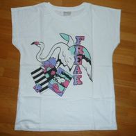 Sport Maier T Shirt Gr. 38 Weiß mit Print Baumwolle