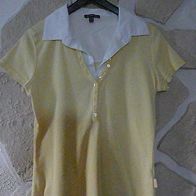 Top Shirt Gr. 36 Gelb Weiß