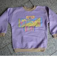 Sweatshirt lila bunt Gr. 128