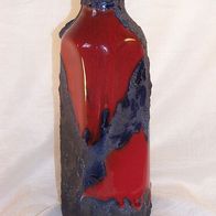 Quadratische Fat Lava Keramik Vase - 60 / 70er Jahre * * *