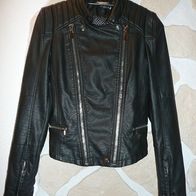 Leder Jacke Modern Gr. 36