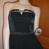 Corsage Bandeau Top Bluse Gr. S Schwarz Festlich Sexy