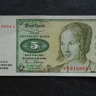 Banknote 5 Deutsche Mark vom 2. 1.1980, DM, BRD, Deutschland