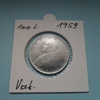 Vatikan 1959 100 Lire