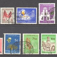 Südafrika, ab 1961, 10 Briefm. aus der Dauerserie, gest.