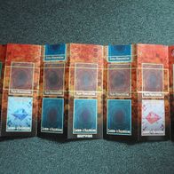 Yu Gi Oh! Spielfeld, mit Pendelzonen, rot mit Wabenmuster (T#)