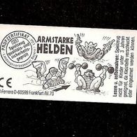 Ü - Ei Beipackzettel Armstarke Helden 627 542