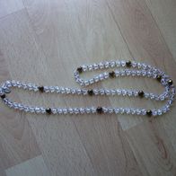 s. oliver Kette lang Perlen weiß Kupfer 98 cm lang wie neu