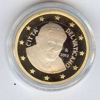 Vatikan 1 Euro Münze KMS 2012 Polierte Platte PP org. Kapsel PAPST Benedikt