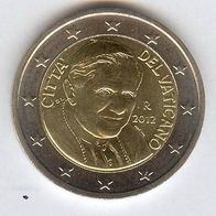 Vatikan 2 Euro Münze KMS 2012 PAPST Benedikt