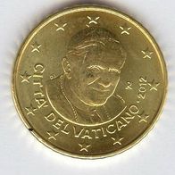 Vatikan 10 Euro Cent Münze KMS 2012 PAPST Benedikt