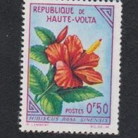 Republick Haute-Volta Sondermarke " Blumen " Michelnr. 120 * *