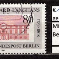 Berlin 1982 250. Geburtstag von Carl Gotthard Langhans MiNr. 684 gestempelt -6-
