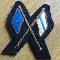 British Army, Badge, Signal corps, metallfadengesstickes Abzeichen