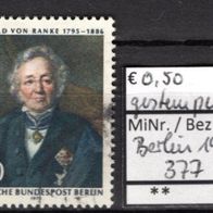 Berlin 1970 175. Geburtstag von Leopold von Ranke MiNr. 377 gestempelt -1-
