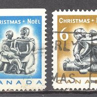 Kanada, 1968, Mi. 430, 431, Weihnachten, Satz mit 2 Briefm., gest.
