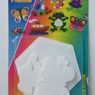 NEU Hama Bügel Perlen Set 240 Stiftplatte Schmetterling Frosch Sechseck Blister